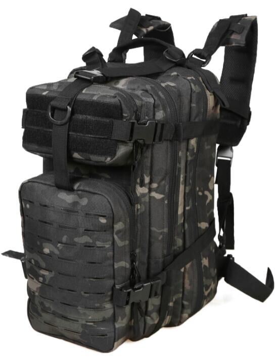 Military Tactical Laser Cut Backpack Large Waterproof Molle Bug out Bag Army 3 Day Pack