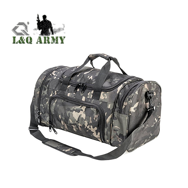 Military Waterproof Duffel Bag Gym Bag Army Carry on Bag with Shoe Compartment