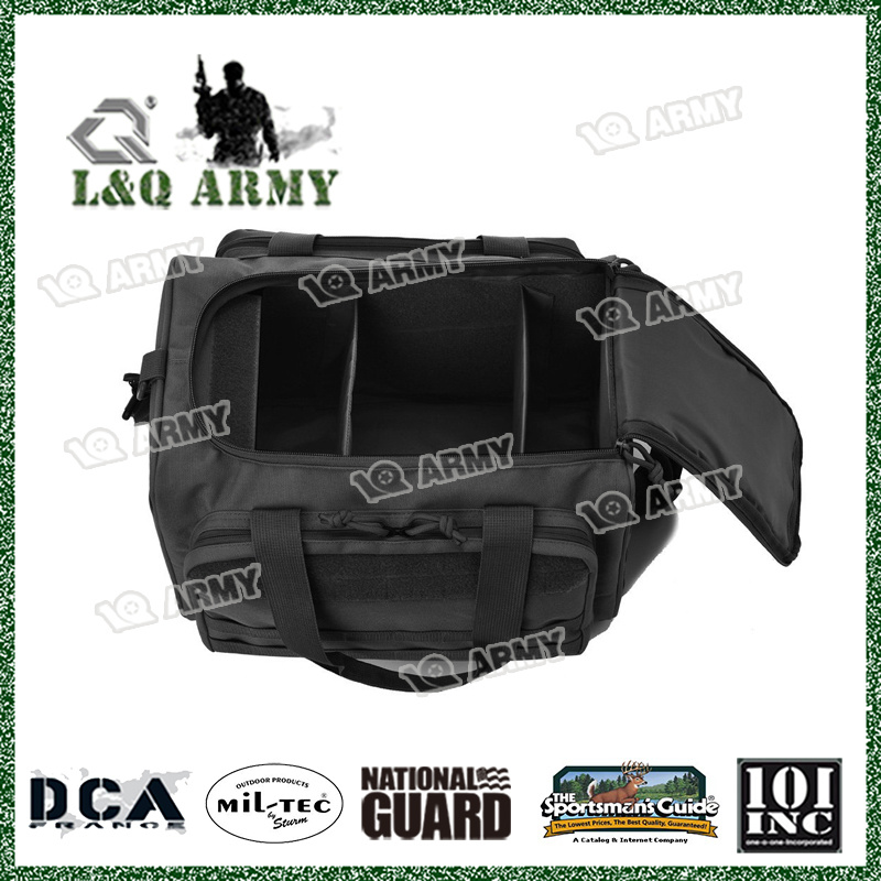 Large Padded Deluxe Tactical Range Bag Pistol Range Shooting Bag