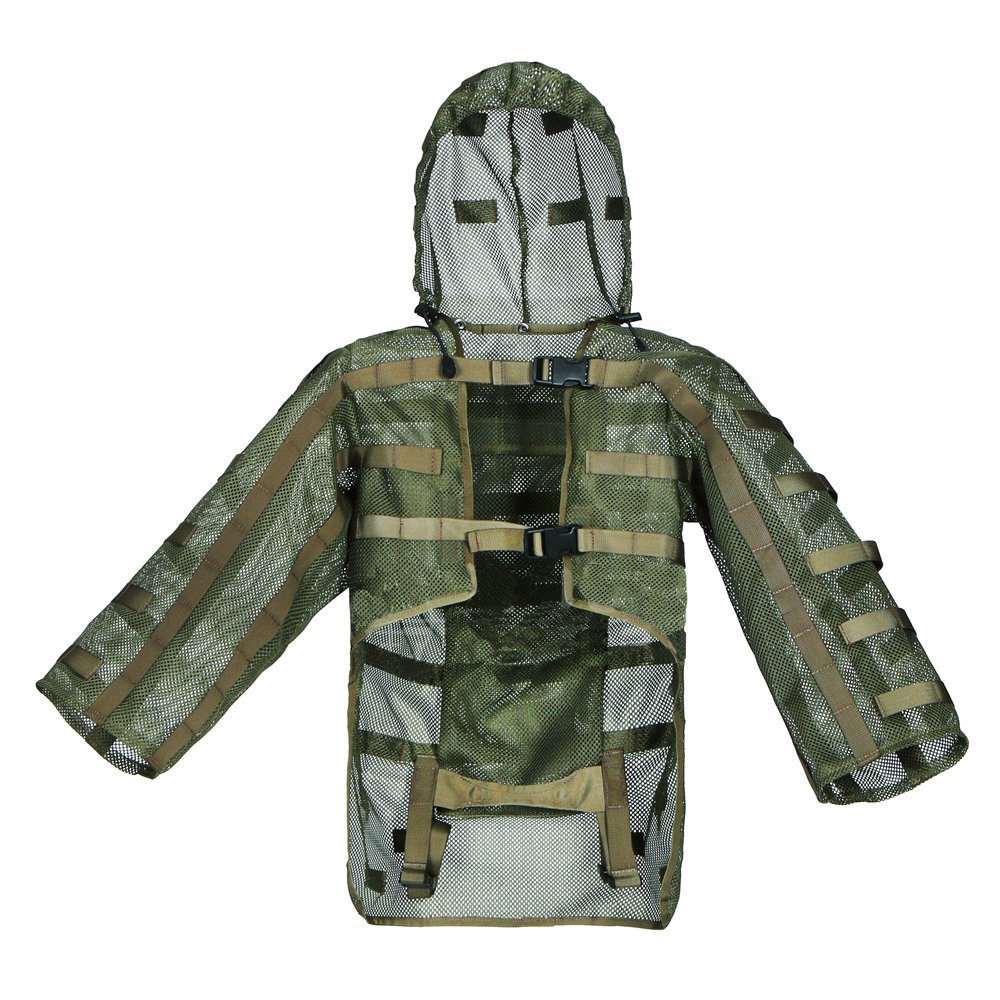 Airsoft Ghillie Hood, Sniper Tog Ghillie Suit Foundation Hydration Compatible