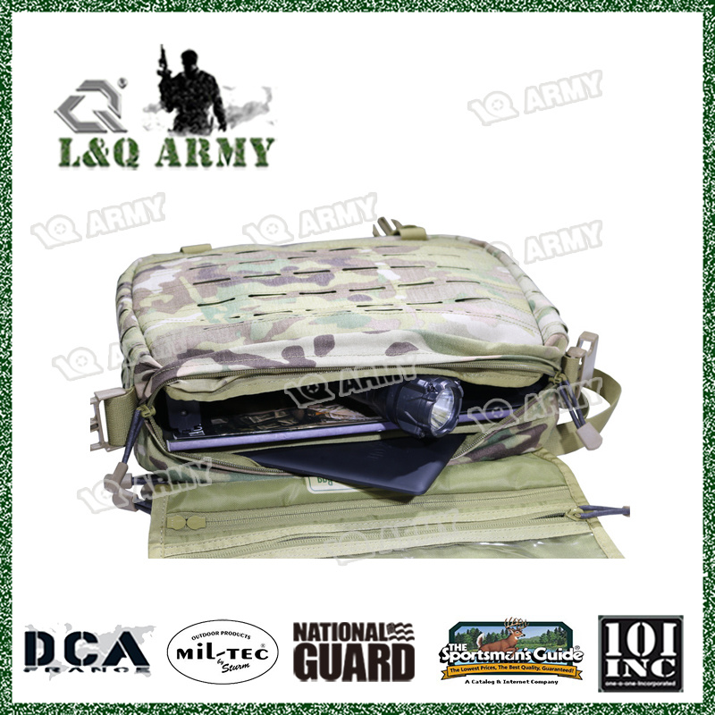 Military Laser-Cut Shoulder Messenger Bag