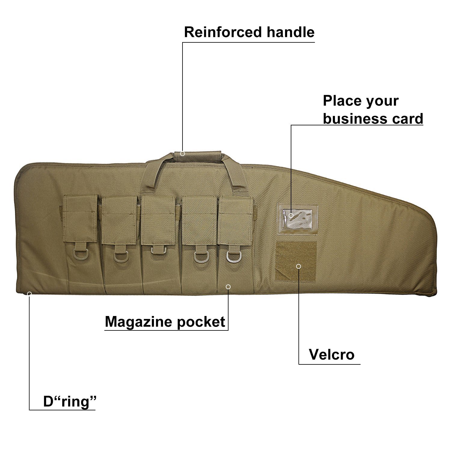 Hot Sale Air Rifle Case Carry Tear Resistant Double Gun Bag Single Rifle Gun Bag