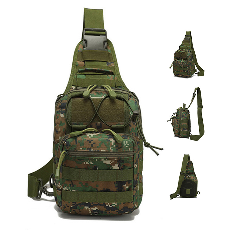 Functional Tactical Chest Bag for Men Fashion Chest Pack Tactical Fishing Sling Bag