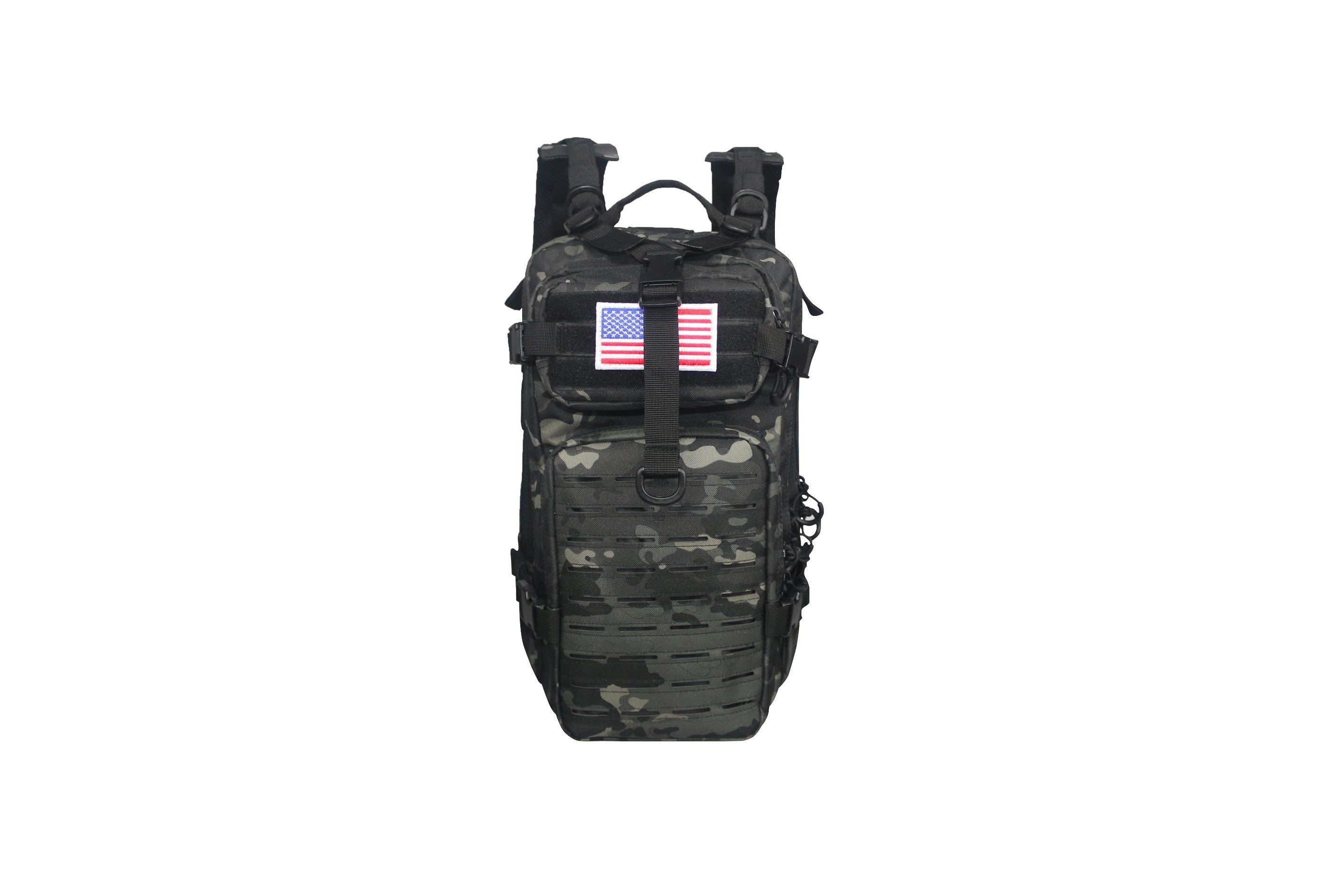 Tactical Bag Small Backpack Laser Cut Bag Black Multicam
