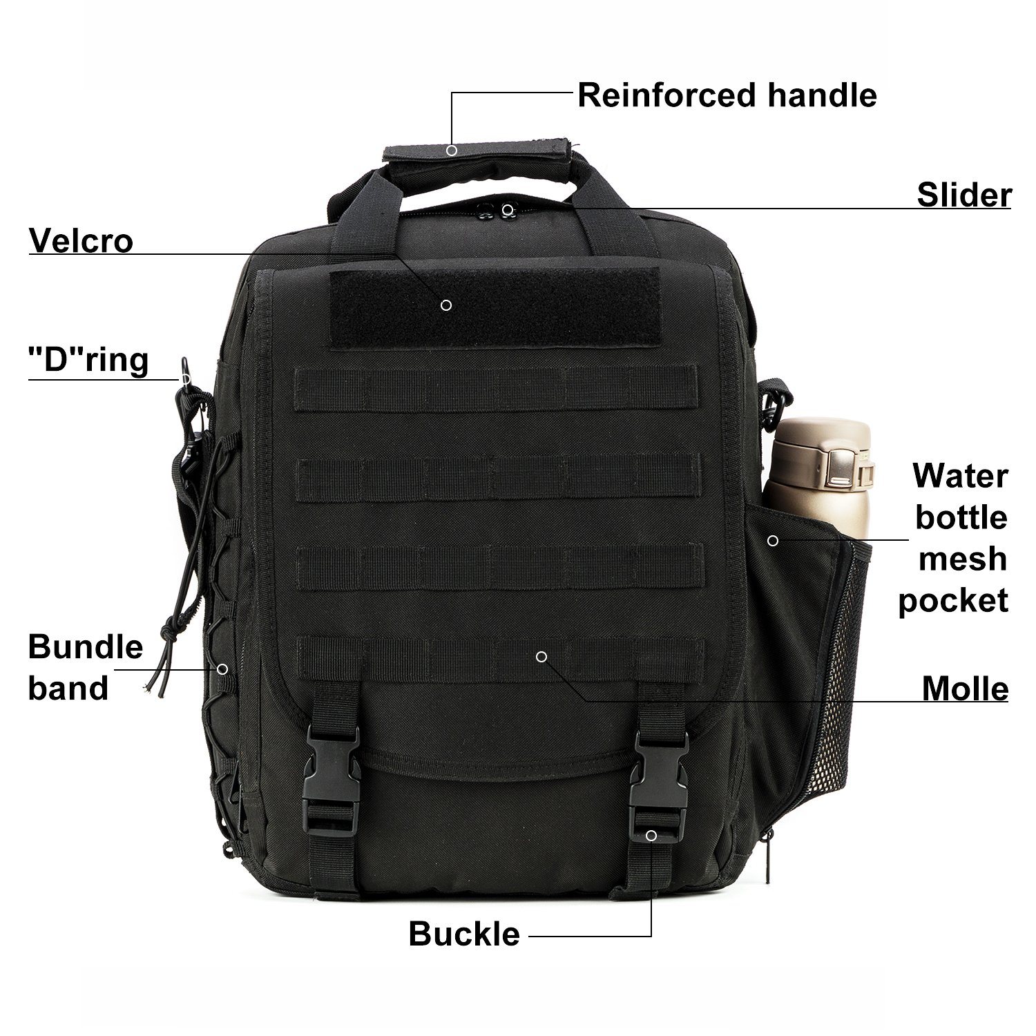 Millitary Camping Rucksack High Quality Waterproof Multi-Function Laptop Backpack