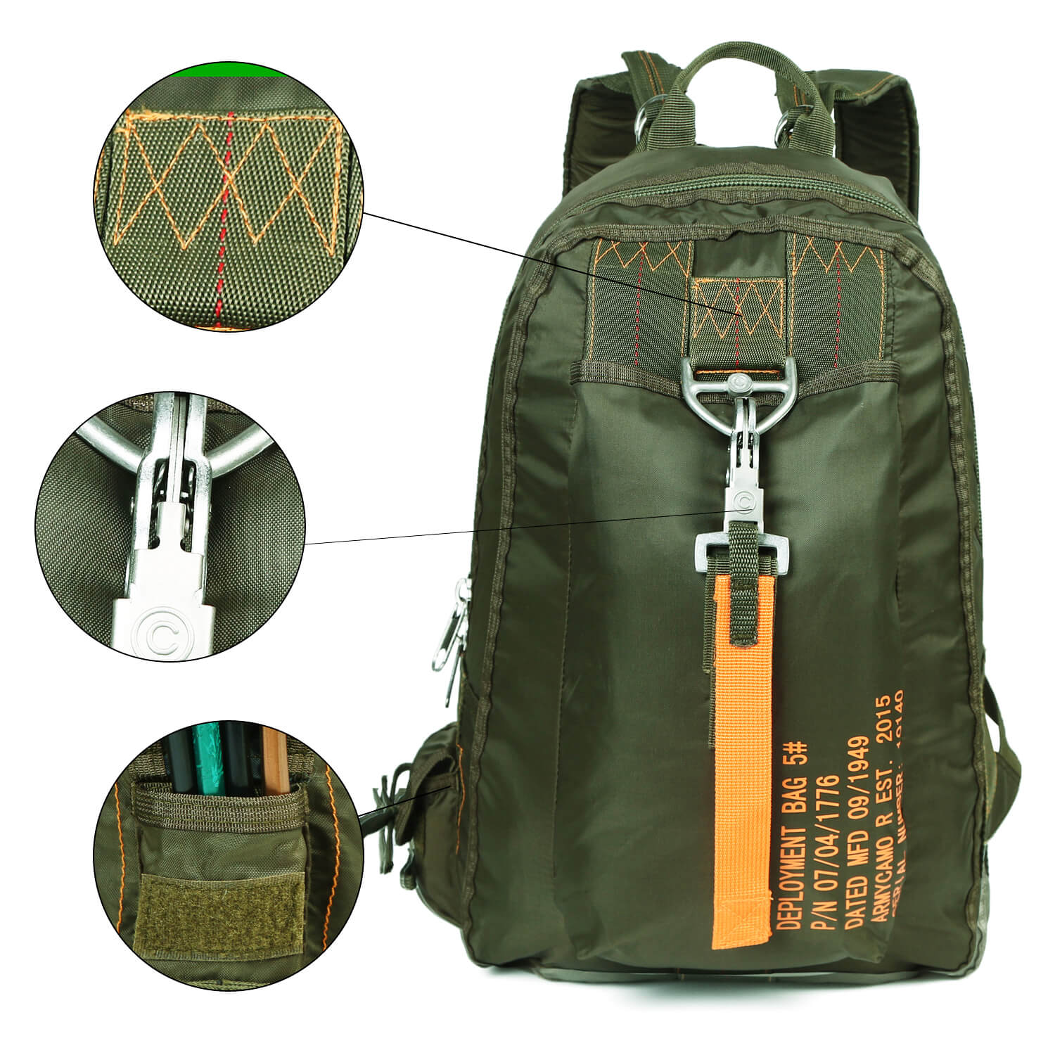 AIR FORCE Parachute Buckles Nylon Tactical Military Bag