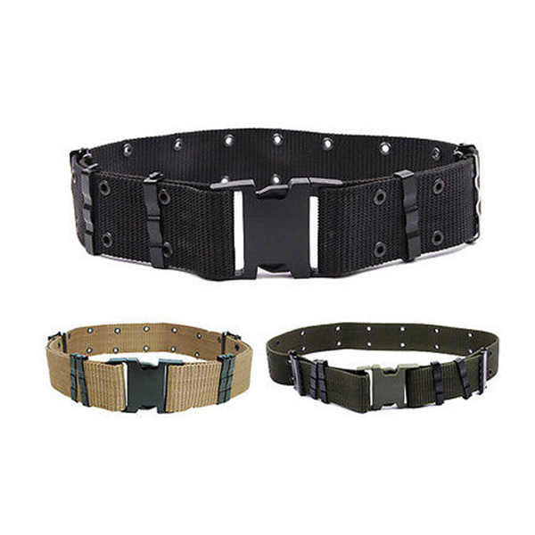 New Adjustable Men Army Military Tactical Belts Heavy Duty Combat Waistband
