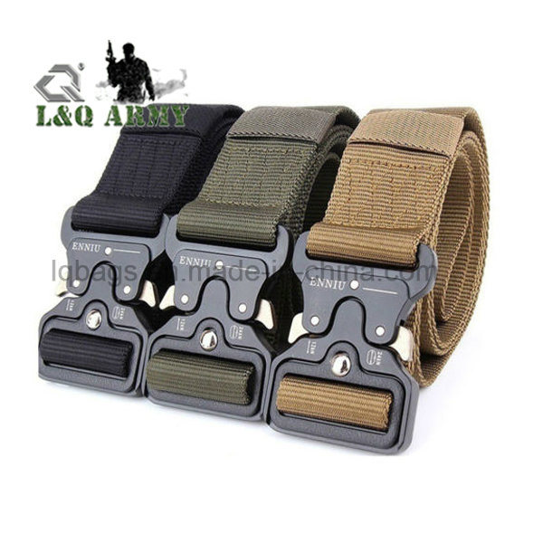 Men Military Nylon Buckle Waistband Belt Solid