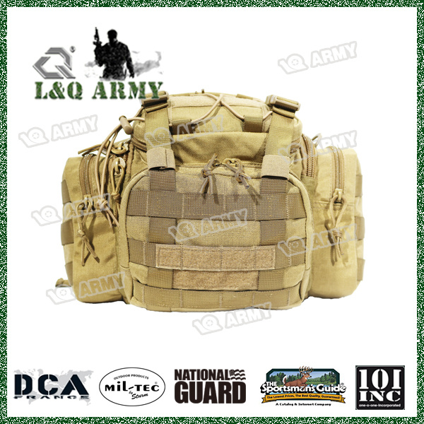 Water Resistant Heavy Duty Tactical Tackle Bag Shoulder Bag with Waist Straps