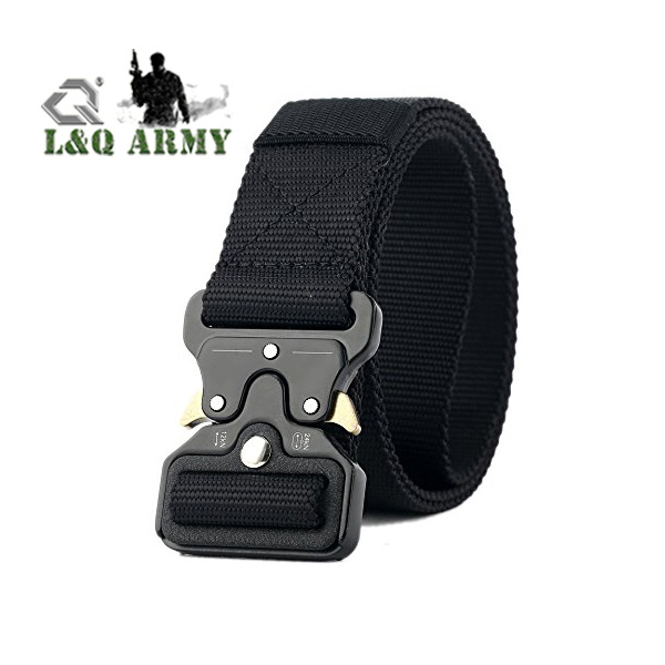 Nylon Tactical Military Belt with Adjustable Metal Buckle