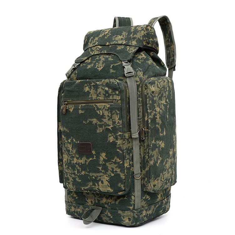 Mountaineering Bag Outdoor Large-Capacity Canvas Backpack