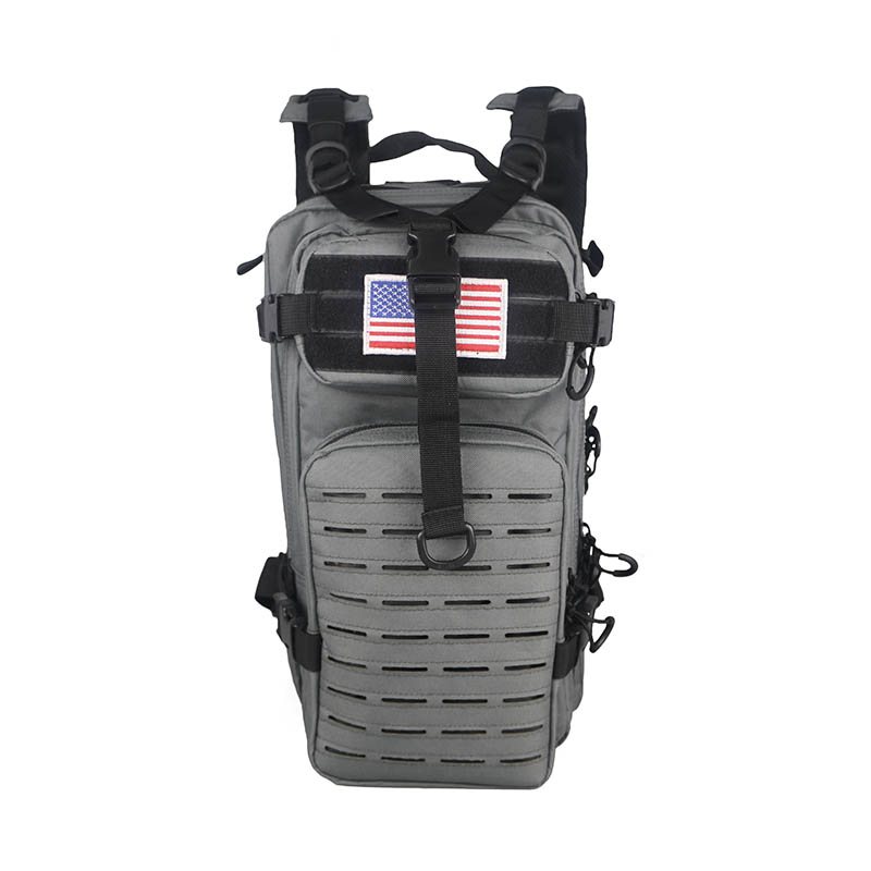 Small 26L Rucksack Pack Bug Out Bag Military Tactical Backpack With Flag Patch