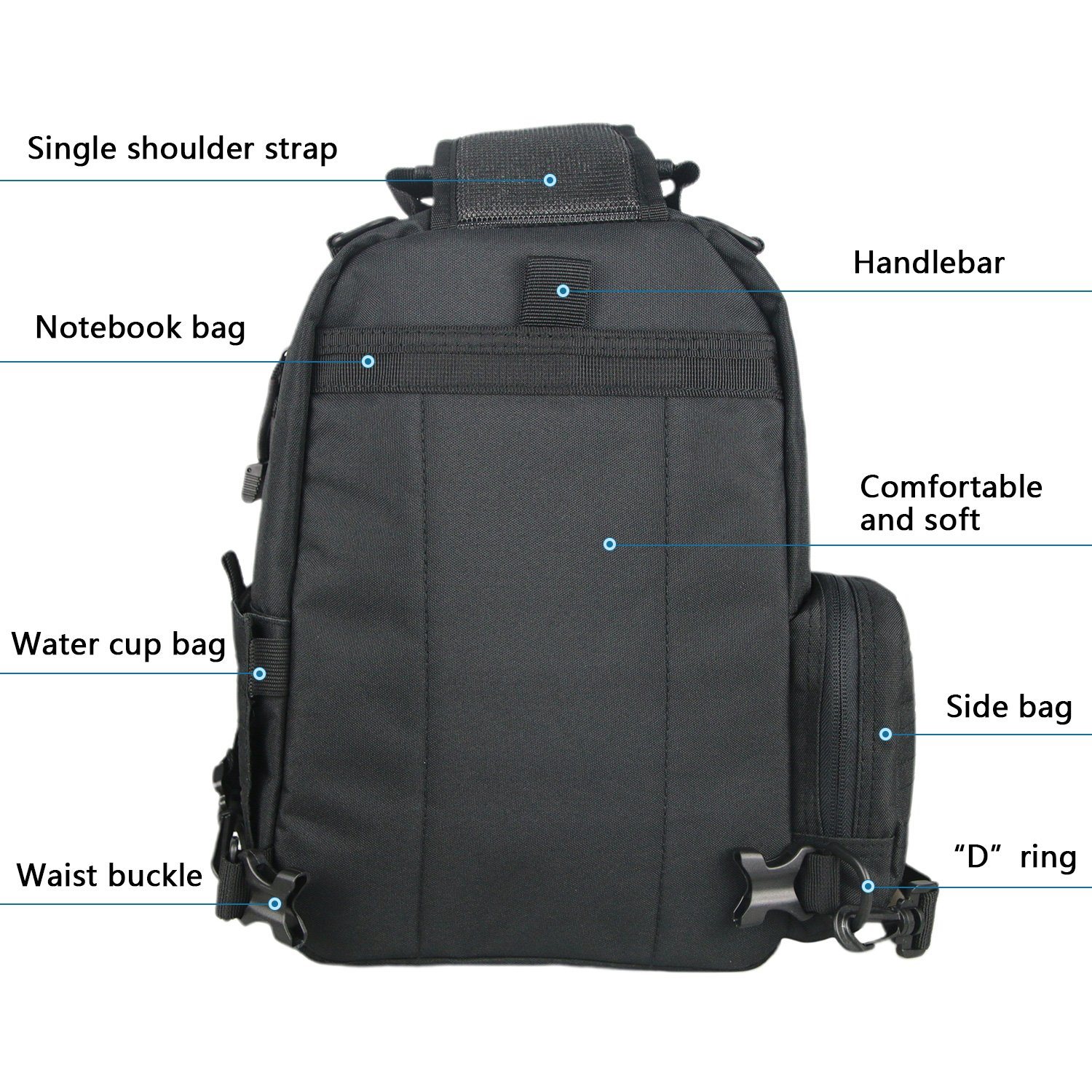 Casual Briefcase Chest Bag Messenger Custom Design New Arrival Single Shoulder
